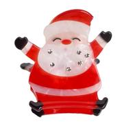 Vdaxvme Horquilla de Navidad ajustable para el pelo de Papá Noel, exquisitos y elegantes pasadores de Papá Noel para decoración del hogar