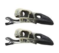 Vdaxvme Horquilla para el pelo con diseño de cuervos, pájaros, calaveras, Halloween, estilo gótico, accesorios decorativos para el cabello para niñas