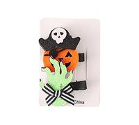 Vdaxvme Horquilla para el pelo de Halloween para decoración de Halloween, calabaza, Papá Noel, reno, pirata, pasadores, decoración de cola de caballo