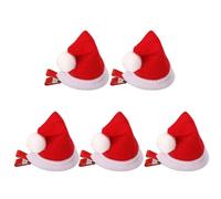 Vdaxvme Horquilla para el pelo de Papá Noel, accesorios para fiestas, accesorios para el pelo, con lentejuelas y purpurina festiva, pasadores, sombreros de vacaciones