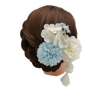 Vdaxvme Hortensia - Horquilla para el pelo con diseño de flor china, hortensia, con perlas, antideslizante, para peinar el cabello