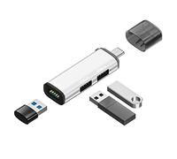 Vdaxvme Hub USB de 5 Gbps, divisor de 3 puertos de alta velocidad, uso simultáneo, 3 dispositivos USB para teclado de impresora duro U-Disk para G