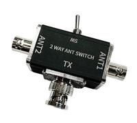 Vdaxvme Interruptor de antena, antenas UHF manuales/conectores BNC, convertidor adaptador, antenas, interruptores coaxiales, conectores de radio/BNC