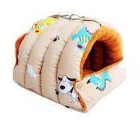 Vdaxvme Jaulas de loros para mascotas, hamaca cálida, cama, cueva colgante para dormir, accesorios para jaula de pájaros pequeños
