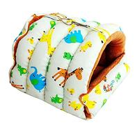 Vdaxvme Jaulas de loros para mascotas, hamaca cálida, cama, cueva colgante para dormir, accesorios para jaula de pájaros pequeños
