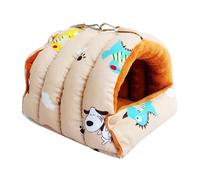 Vdaxvme Jaulas de loros para mascotas, hamaca cálida, cama, cueva colgante para dormir, accesorios para jaula de pájaros pequeños