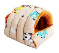 Vdaxvme Jaulas de loros para mascotas, hamaca cálida, cama, cueva colgante para dormir, accesorios para jaula de pájaros pequeños