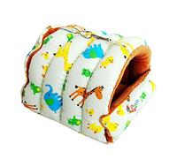 Vdaxvme Jaulas de loros para mascotas, hamaca cálida, cama, cueva colgante para dormir, accesorios para jaula de pájaros pequeños
