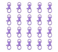 Vdaxvme Juego con 20 cierres de plástico para joyas, para collares, pulseras, diseño de mosquetón, suministros para manualidades