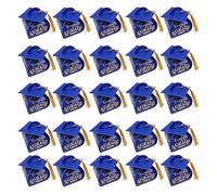 Vdaxvme Juego de 10/25/30 cajas creativas de suministros de fiesta de graduación, 4 colores decorativos para decoración de graduación, caja de dulces de graduación