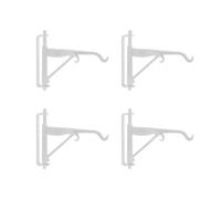 Vdaxvme Juego de 4 ganchos de pared para casa de muñecas en miniatura, colgadores de plantas de metal, fácil instalación, modelo de manualidades, proyecto, escena, accesorios, ganchos realistas en