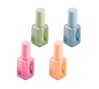 Vdaxvme Juego de 4 resaltadores, marcadores de uñas, forma de esmalte, marcador bíblico para aprender y trabajar