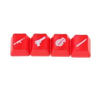 Vdaxvme Juego de 4 teclas mecánicas para juegos para teclas de dirección, ABS, OEM, altura retroiluminada, juego de 4 piezas