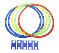 Vdaxvme Juego De Aros De Salto Coloridos Juego De Deportes De Interior Entrenamiento Físico Aros De Salto Juguete De Actividades En Patio Trasero Familiar Regalo para Niños Juguete De Entrenamiento