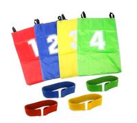 Vdaxvme Juego de bolsas de carreras para niños de 4 piezas para juegos de salto al aire libre, fiestas de cumpleaños y equipo de actividad. Juego de bolsas de carreras para fiestas infantiles