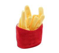 Vdaxvme Juguete de simulación de comida para perros, juguete de peluche divertido interactivo para perros, juguete masticable para perros al aire libre, herramienta molar de dientes