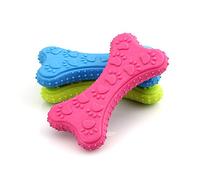 Vdaxvme Juguete interactivo de dentición para perros, con forma de hueso, masticable para cachorros, dentición y molienda de dientes para un tirón de guerra difícil