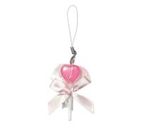 Vdaxvme Llavero con colgante de estrella y corazón para bolsa de caramelos, accesorio único para mujer, Love 2