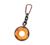 Vdaxvme Llavero con forma de donas de piel, para guardar alimentos, para bolso de mano, de piel, para llaves de coche, b