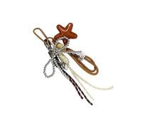 Vdaxvme Llavero de cuerda trenzada para decoración de bolsos, llavero de coche, accesorios de moda, mochila, colgante para bolso, bolso, colgante, Brown