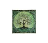 Vdaxvme Mantel de tarots, patrón de árbol grande, astrología, altares, tela diosa, mesa de tarjetas, tapiz, suministros diosos, mesa de tarjetas, decoración de pared