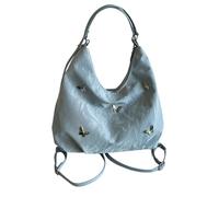 Vdaxvme Mochilas de Viajero Moderno Con Correa De Hombro Reforzada Opción Casual Bandolera Para Mujeres Profesionales Amplias Mochilas De Trabajo, Sin colgante azul