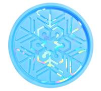 Vdaxvme Molde de silicona hecho en casa para café, luz de Navidad, copos de nieve, molde redondo para manteles individuales