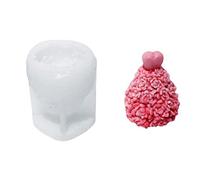 Vdaxvme Molde de silicona para velas de árbol 3D creativas, diseño de corazón, estrella, Navidad, Halloween, decoración del hogar