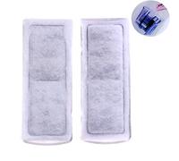 Vdaxvme Paquete de 2 almohadillas de repuesto de carbón activado para acuarios, sales, acuarios, bolsas de filtro de malla fina