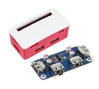 Vdaxvme Para 2 W WH 3A 3B Plus 3 Modelo B 4 4B USB HUB Board USB 2.0 Puertos con conexión de pin