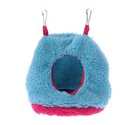Vdaxvme Parrot Snuggle - Hamaca cálida para mascotas pequeñas, casa de cama de invierno con 2 ganchos de metal para periquitos y guacamayos