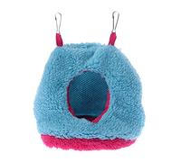 Vdaxvme Parrot Snuggle - Hamaca cálida para mascotas pequeñas, casa de cama de invierno con 2 ganchos de metal para periquitos y guacamayos