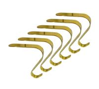 Vdaxvme Percha de metal para colgar decoración de mantel, soportes de calcetín de Navidad, gancho de adorno para interiores y exteriores