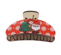 Vdaxvme Pinza de pelo de moda para árbol de Navidad, decoración para el pelo, accesorio de decoración festiva