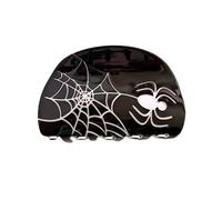 Vdaxvme Pinza para el pelo con forma de garra de arañas de Halloween, acetato, agarre fuerte, accesorio negro para fiestas de disfraces, fiestas temáticas, ropa de pelo