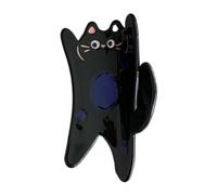 Vdaxvme Pinza para el pelo con forma de gato de dibujos animados para mujer, adolescente, coleta de caballo, pinza de mandíbula delicada para maquillaje femenino, para tomar fotos, clip antideslizante