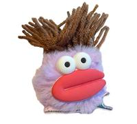 Vdaxvme Pinza para el pelo de boca de salchicha de felpa, horquilla para fotografía de carnaval, para mujeres y niñas, aspecto de dopamina, flequillo para tomar fotos antideslizante