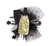 Vdaxvme Pinza para el pelo para disfraz de Navidad, fiesta de Año Nuevo, accesorios para fotos, karaoke, fiesta, cosplay, accesorios