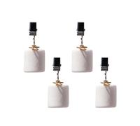 Vdaxvme Pinzas para mantel de mármol de acero inoxidable con estructura de piedra natural para mesa de comedor de acero inoxidable