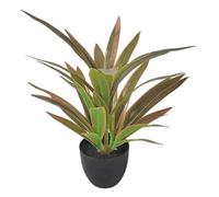 Vdaxvme Planta de Dracaena de simulación brillante en macetas, vegetación decorativa, ideal para decoración de interiores, planta realista