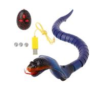 Vdaxvme Serpiente controlada dinámica con lengua retráctil y cola que se mueve para incidentes de Halloween, fiesta, truco de serpiente