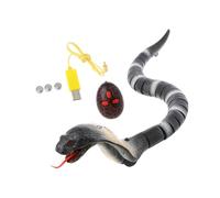 Vdaxvme Serpiente controlada dinámica con lengua retráctil y cola que se mueve para incidentes de Halloween, fiesta, truco de serpiente
