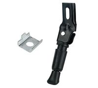 Vdaxvme Soporte de bicicleta para niños con agujero de montaje elíptico con cuñas espaciadoras, plegable, pie lateral de estacionamiento de 12/14/16/18/20 pulgadas