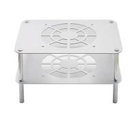 Vdaxvme Soporte de refrigeración de aluminio de doble capa de alta conductividad, silencioso, sin ventilador, mejora la disipación del calor para el hogar y la oficina, disipador de calor sin