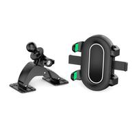 Vdaxvme Soporte de teléfono ABS para coche, base de cabeza de 17 mm y diseño antivibración para dispositivos de 4 a 6.7 pulgadas