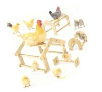 Vdaxvme Soporte para aves de corral de madera dura, fácil de mantener, cómodo de descansar, fácil de limpiar