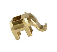 Vdaxvme - Soporte para teléfono de resina con forma de elefante con contenedor de almacenamiento de bolígrafo integrado, taza decorativa de resina para computadora, organización de teléfono
