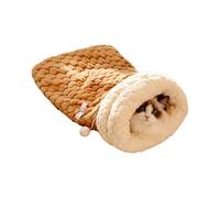 Vdaxvme Suave refugio para el pelo de Lagomorph para interiores con túnel de abrazo, invierno cálido, 2 cambios de color, lavable, alfombra para mascotas