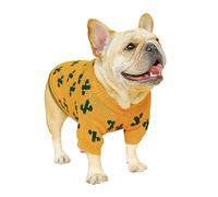Vdaxvme Suéter de invierno para perro, respetuoso con la piel, cuello redondo, suéter de Navidad, resistente al viento, ropa de moda para mascotas