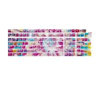 Vdaxvme Teclas originales de PC de altura estándar, 132 teclas con color arcoíris, distribución uniforme de retroiluminación para teclados mecánicos, juego de teclas coloridas